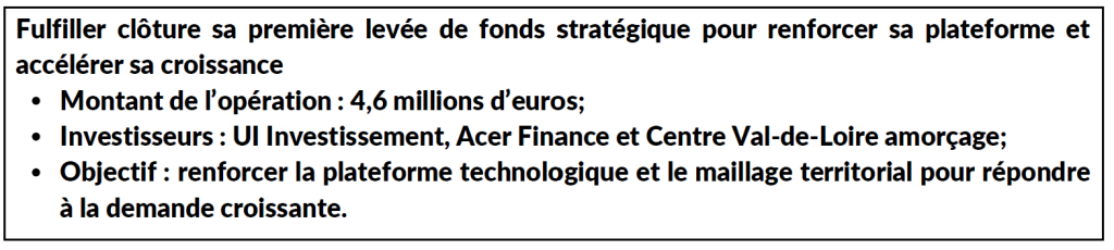 Fulfiller lève 4,6 millions d'euros